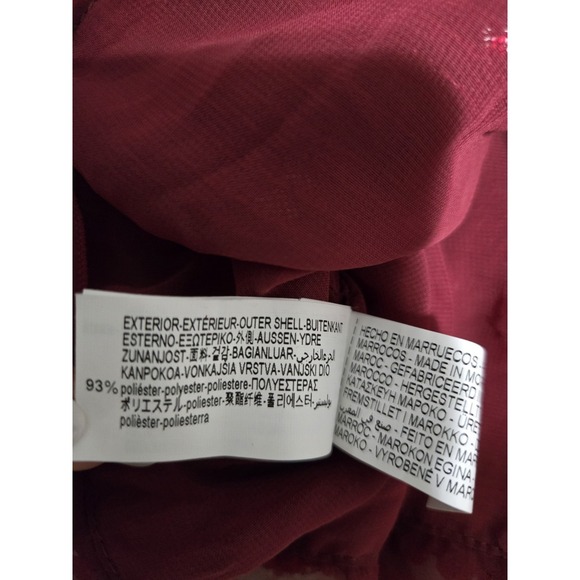 Zara Sequined Crop Top Wine Red Size M NWOT - Picture 6 of 6